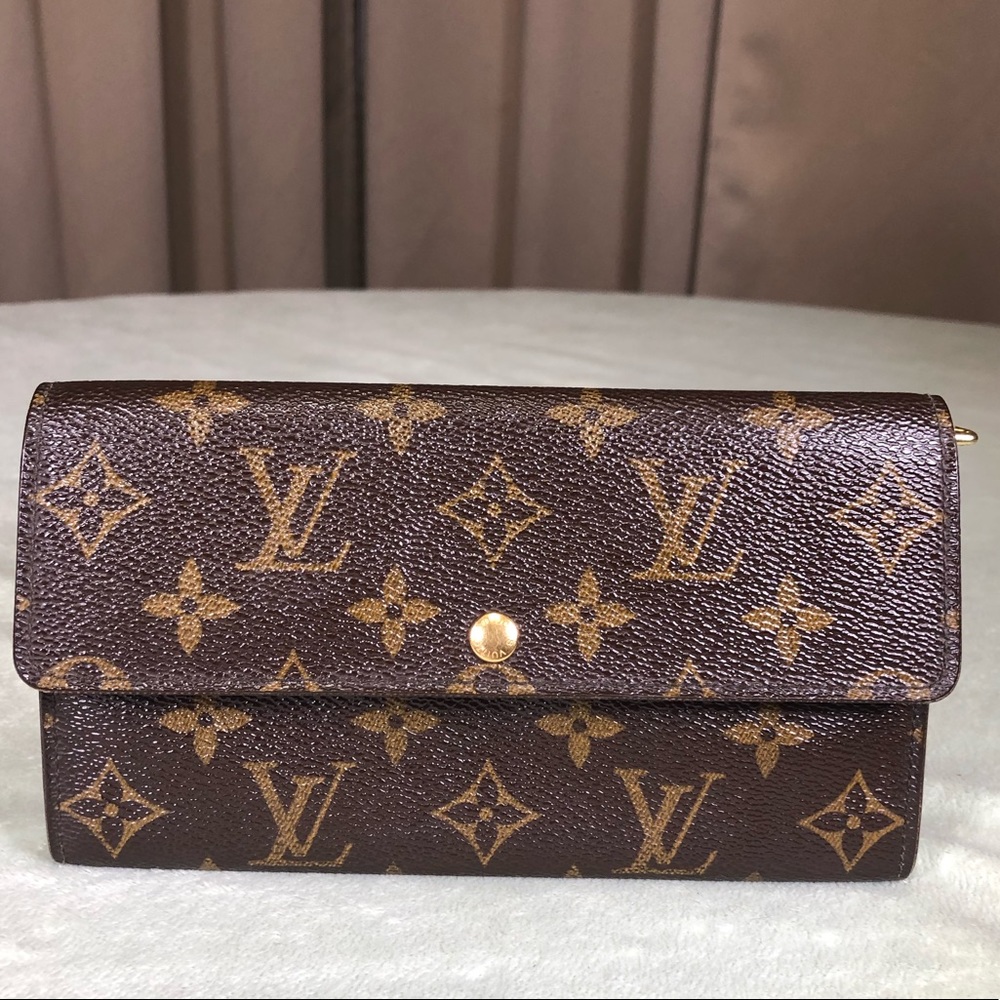 Louis Vuitton Monogram Portefeiulle Sarah Long Bifold Wallet FRANCE